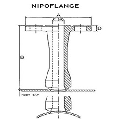 ASME B16.5 Weldoflange Dimensions