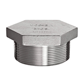 ASTM A182 Incoloy Forged Hex Plug ASTM A182 Incoloy Threaded / Screwed Hex Plug